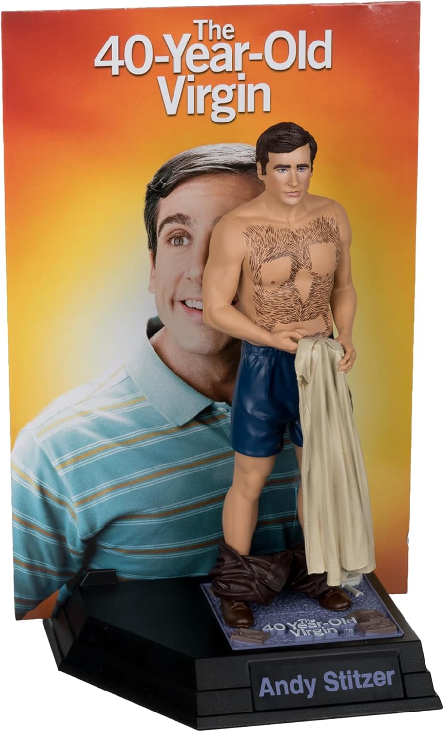 Andy Stitzer Figura Estatua The 40 Year Old Virgin McFarlane Toys 16 Cm