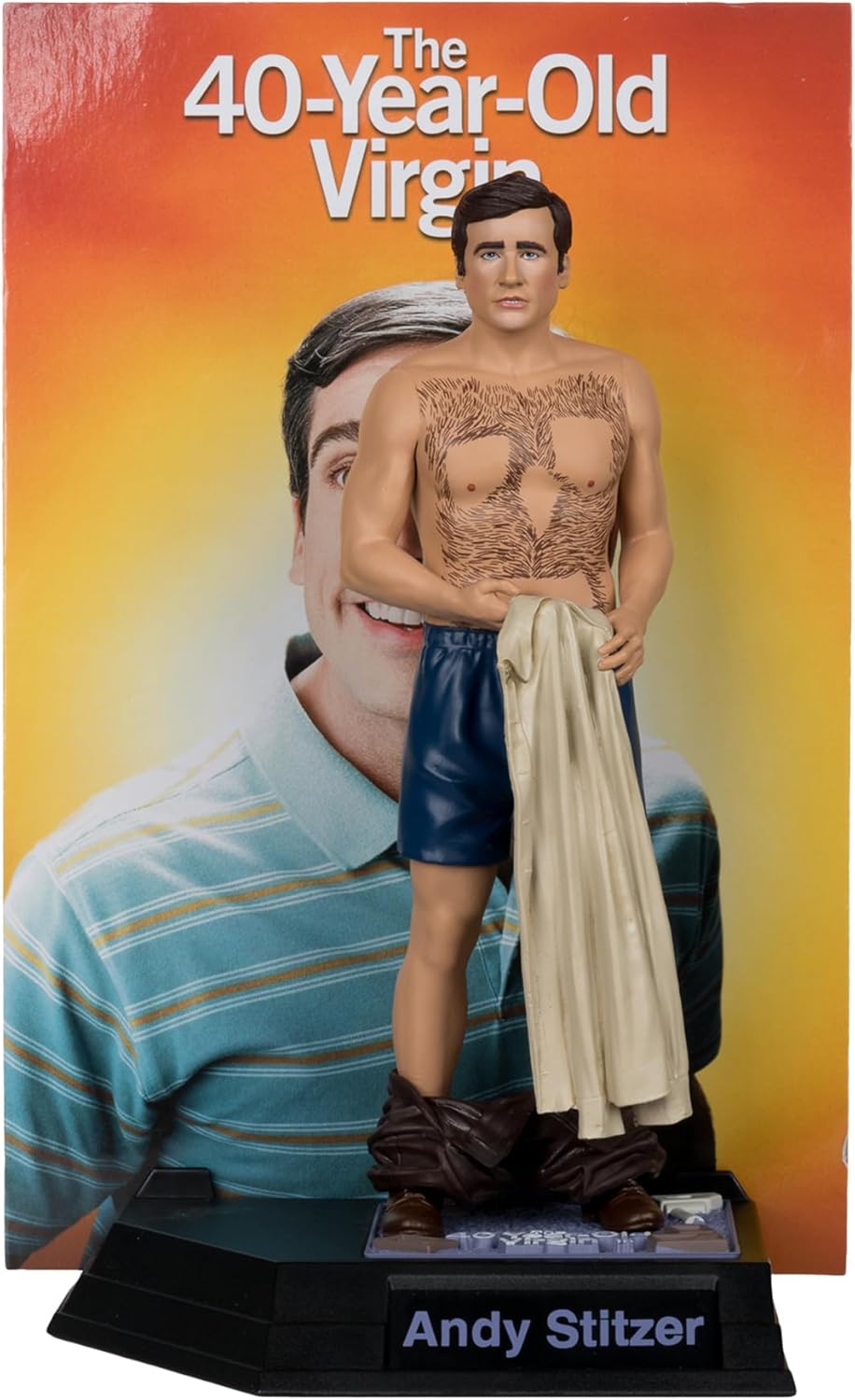 Andy Stitzer Figura Estatua The 40 Year Old Virgin McFarlane Toys 16 Cm
