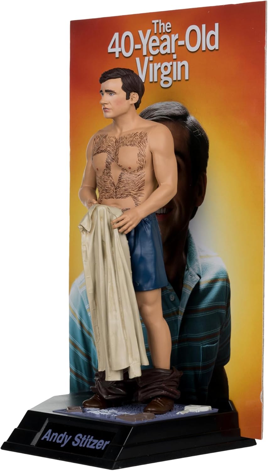 Andy Stitzer Figura Estatua The 40 Year Old Virgin McFarlane Toys 16 Cm