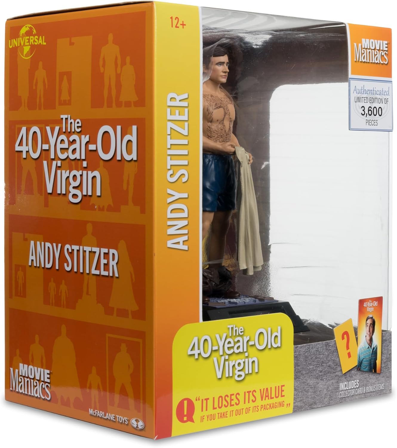 Andy Stitzer Figura Estatua The 40 Year Old Virgin McFarlane Toys 16 Cm