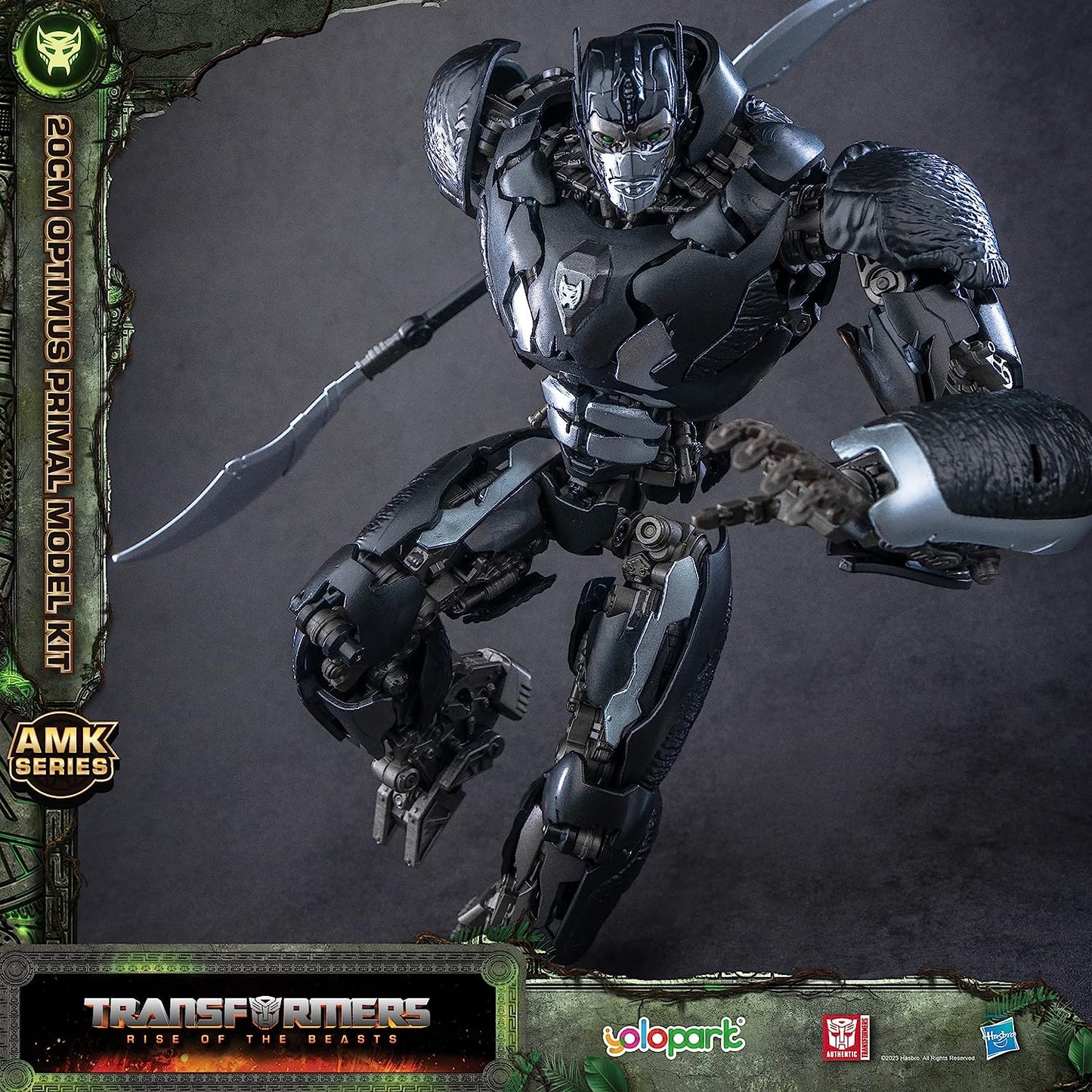 Optimus Primal Figura de Acción Transformers Rise Of The Beasts Yolopark Transformers Model Kit AMK Series Hasbro 20 Cm