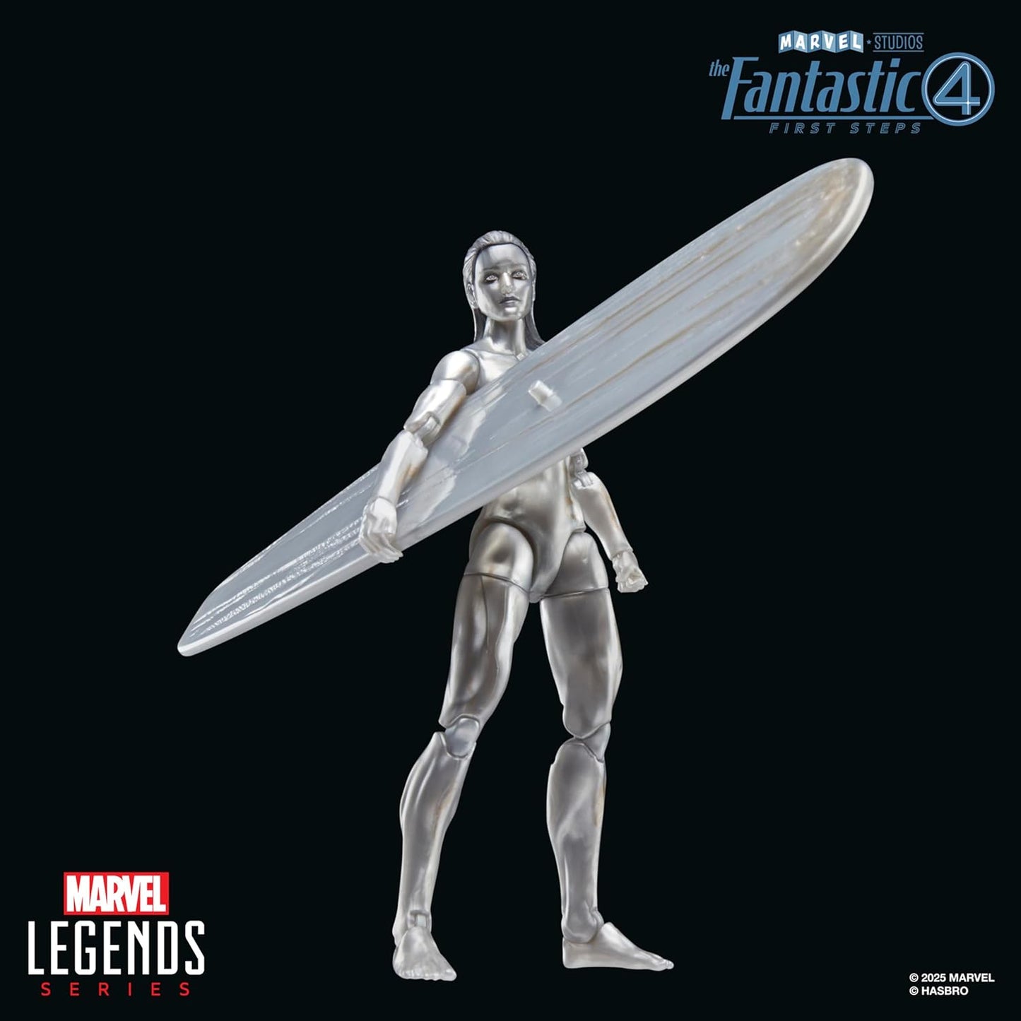 Silver Surfer Figura De Acción Fantastic 4 First Steps Marvel Legends Hasbro 16 Cm