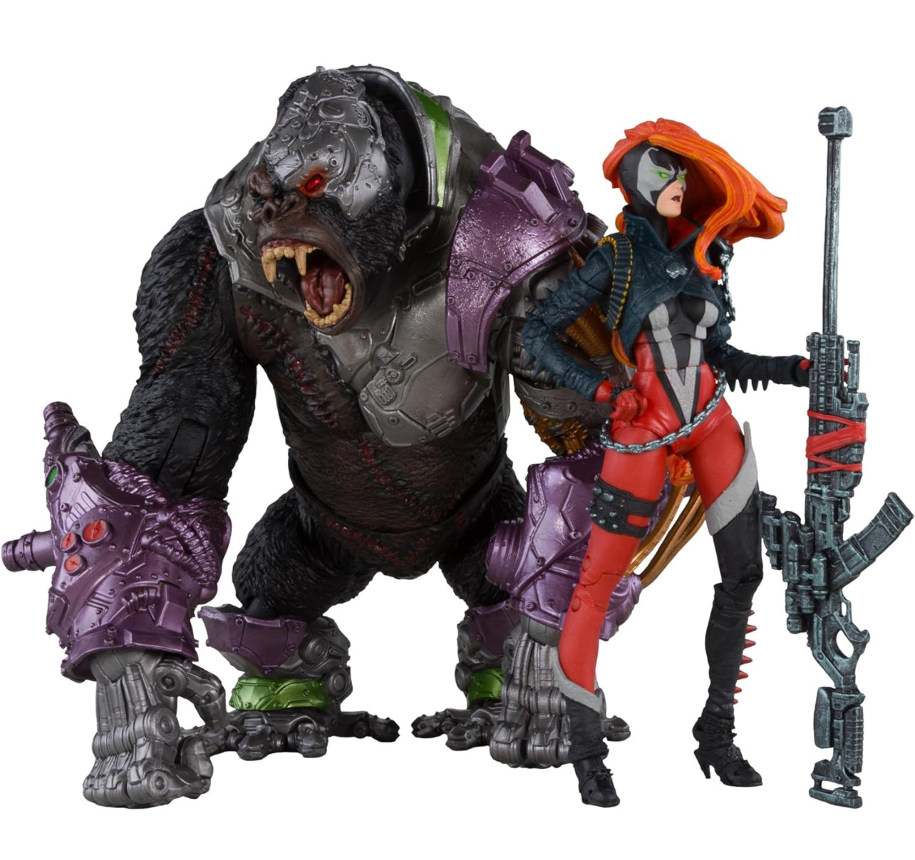 She Spawn & Cygor 2 Pack Figuras de Acción Spawn Mcfarlane Toys Gold Label