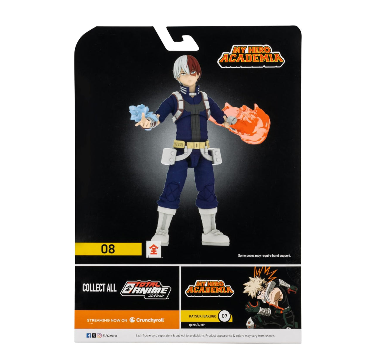 Shoto Todoroki Figura de Acción My Hero Academia Total Anime Jazwares 15cm