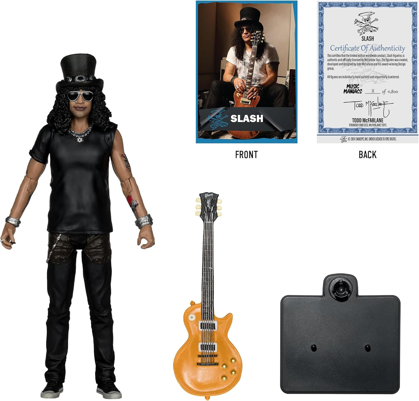 Slash Figura de Acción Guns n´ Roses Music Maniacs Mcfarlane Toys 16 Cm