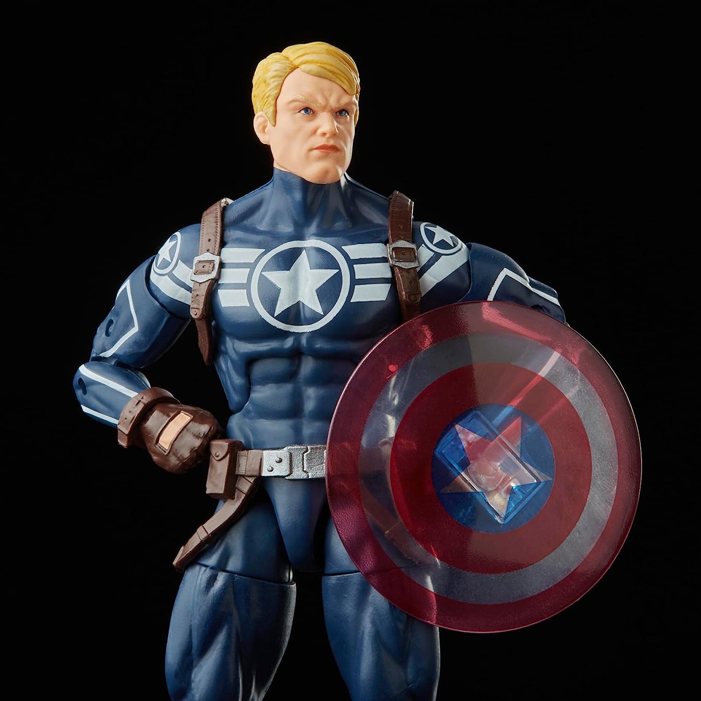 Capitan América Commander Rogers Figura De Acción Avengers Marvel Legends Hasbro 16 Cm BAF Hulk