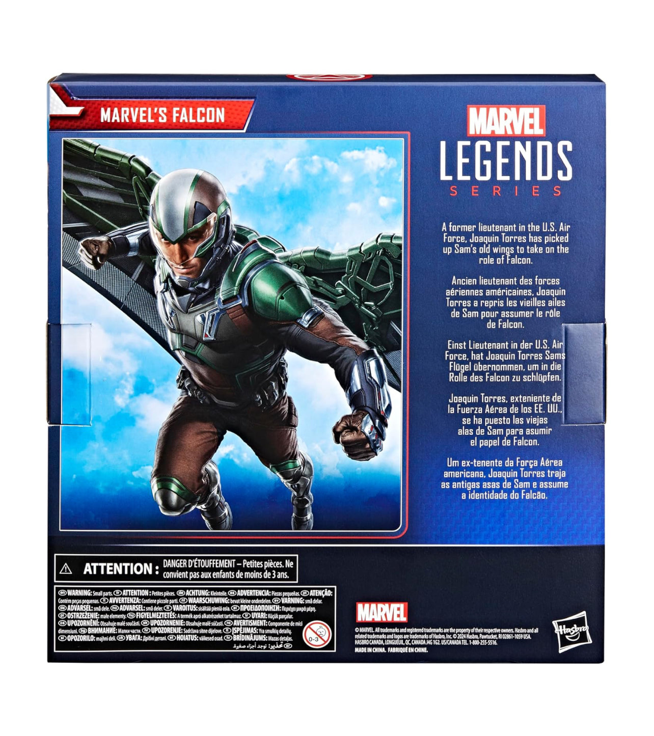 Falcon Figura De Accion Capitan America Brave New World Marvel Legends 16cm
