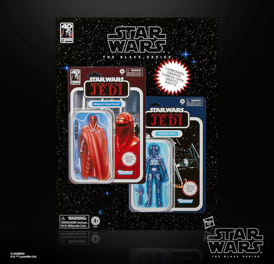 Pack Emperor’s Royal Guard & TIE Fighter Pilot Figuras De Acción Star Wars Return Of The Jedi Black Series Hasbro 16 Cm