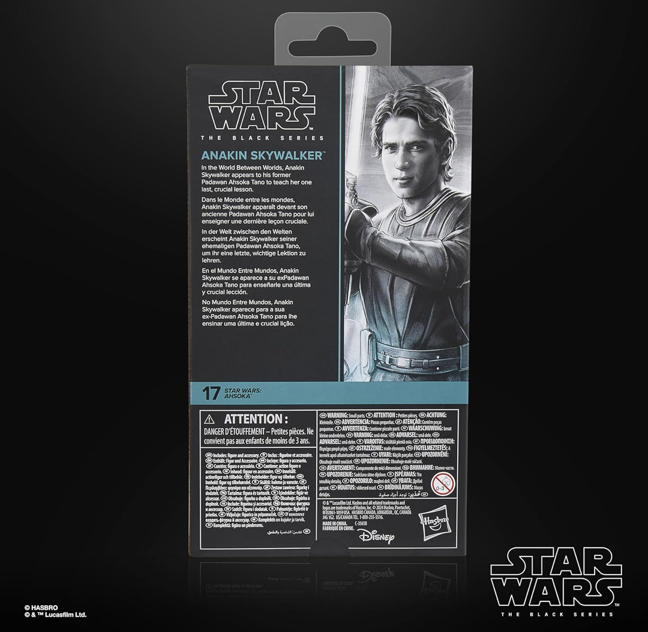 Anakin Skywalker Figura De Acción Star Wars Ahsoka Black Series 16cm