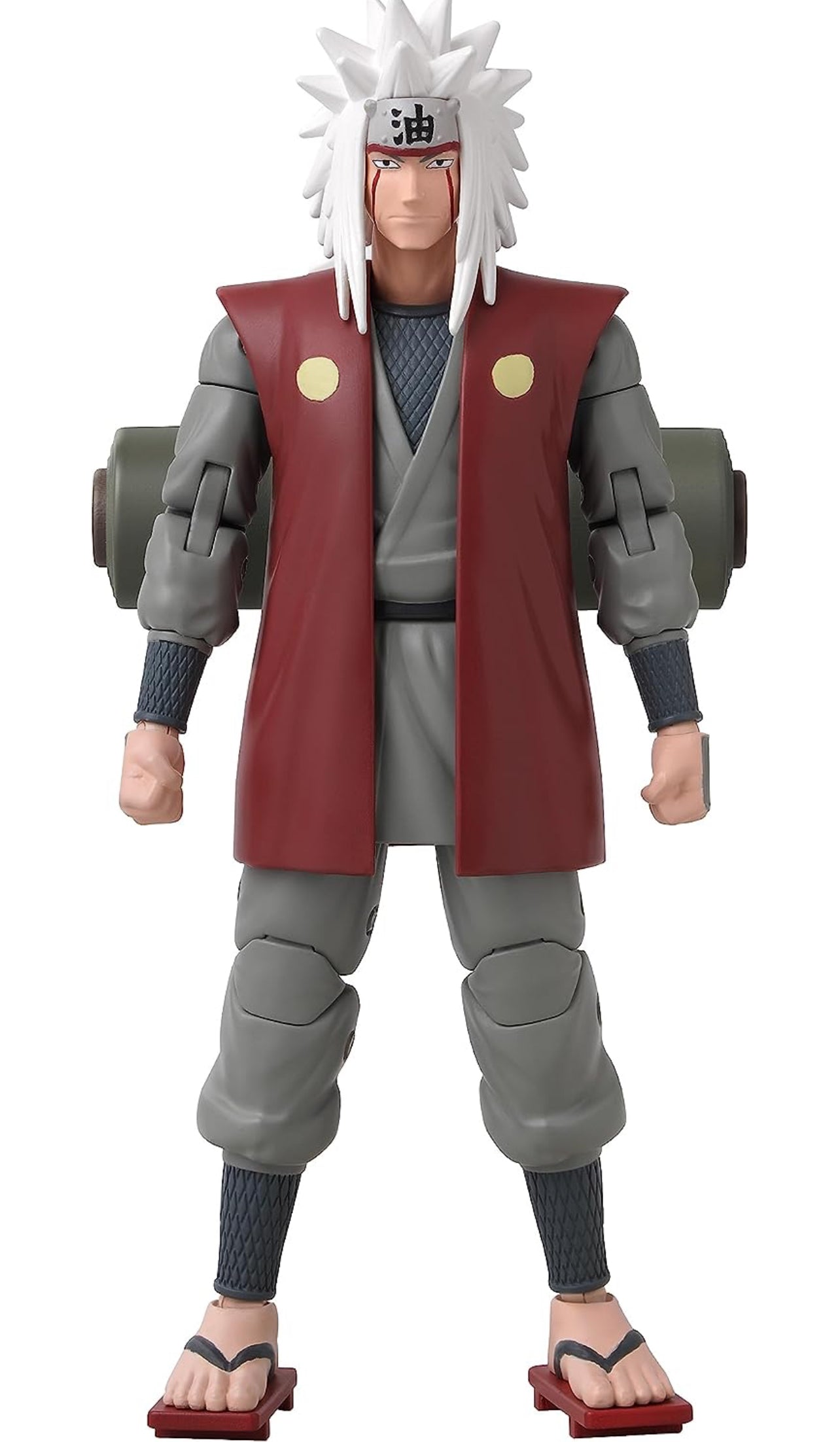 Jiraiya Figura de acción Naruto Shippuden Anime Heroes Bandai 16 Cm