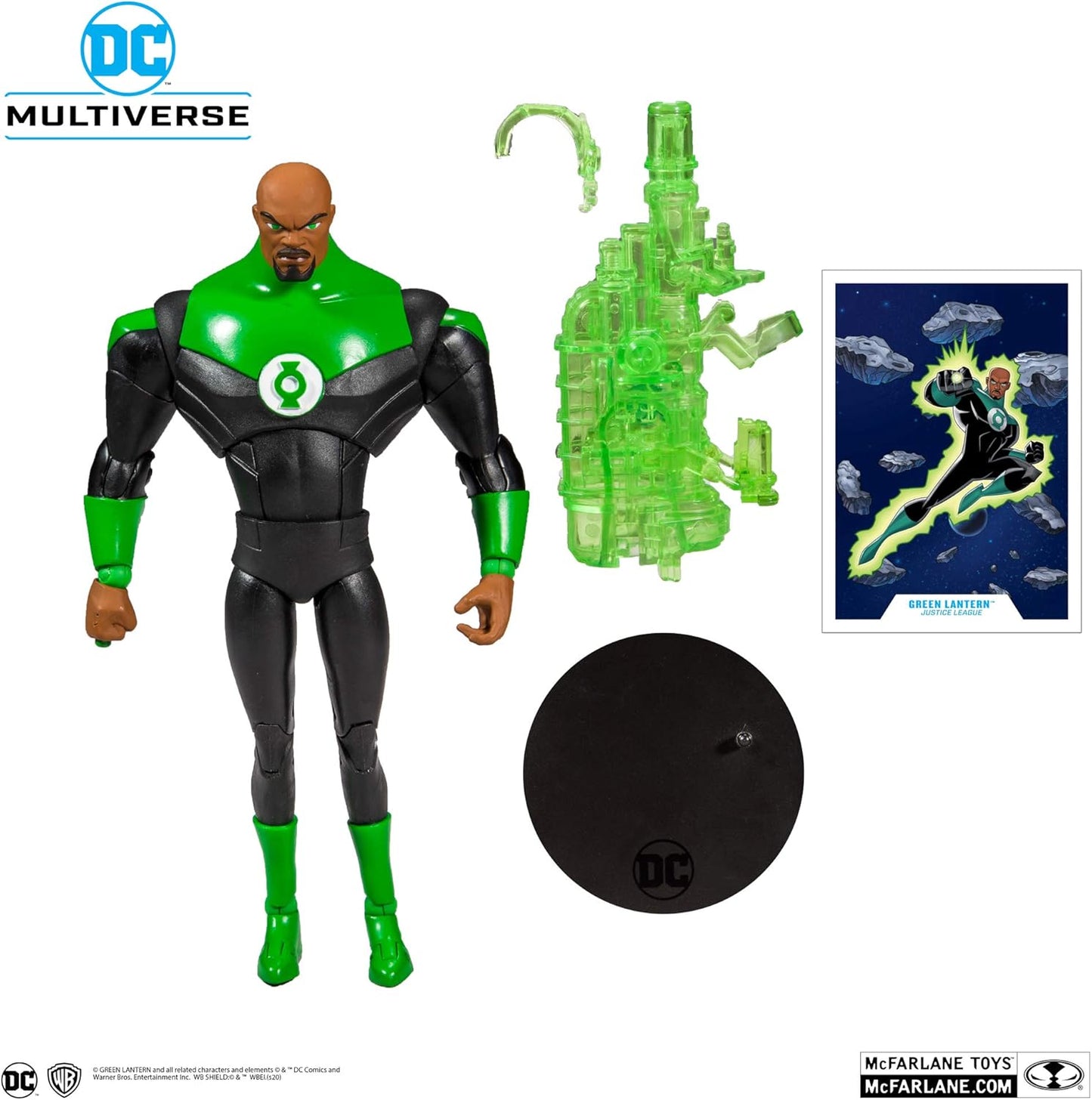 Green Lantern Animated Figura de Acción Justice League DC Mcfarlane Toys 18 Cm