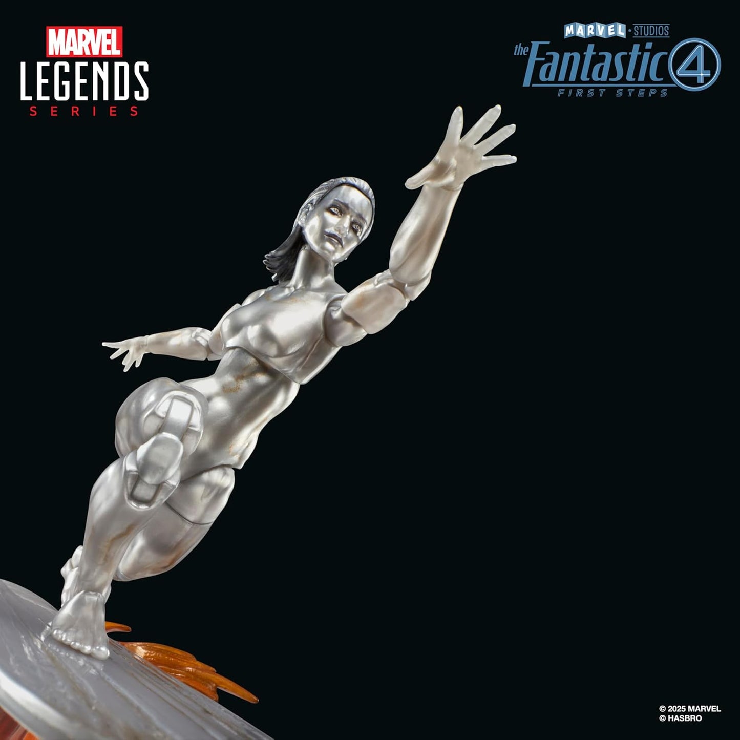 Silver Surfer Figura De Acción Fantastic 4 First Steps Marvel Legends Hasbro 16 Cm