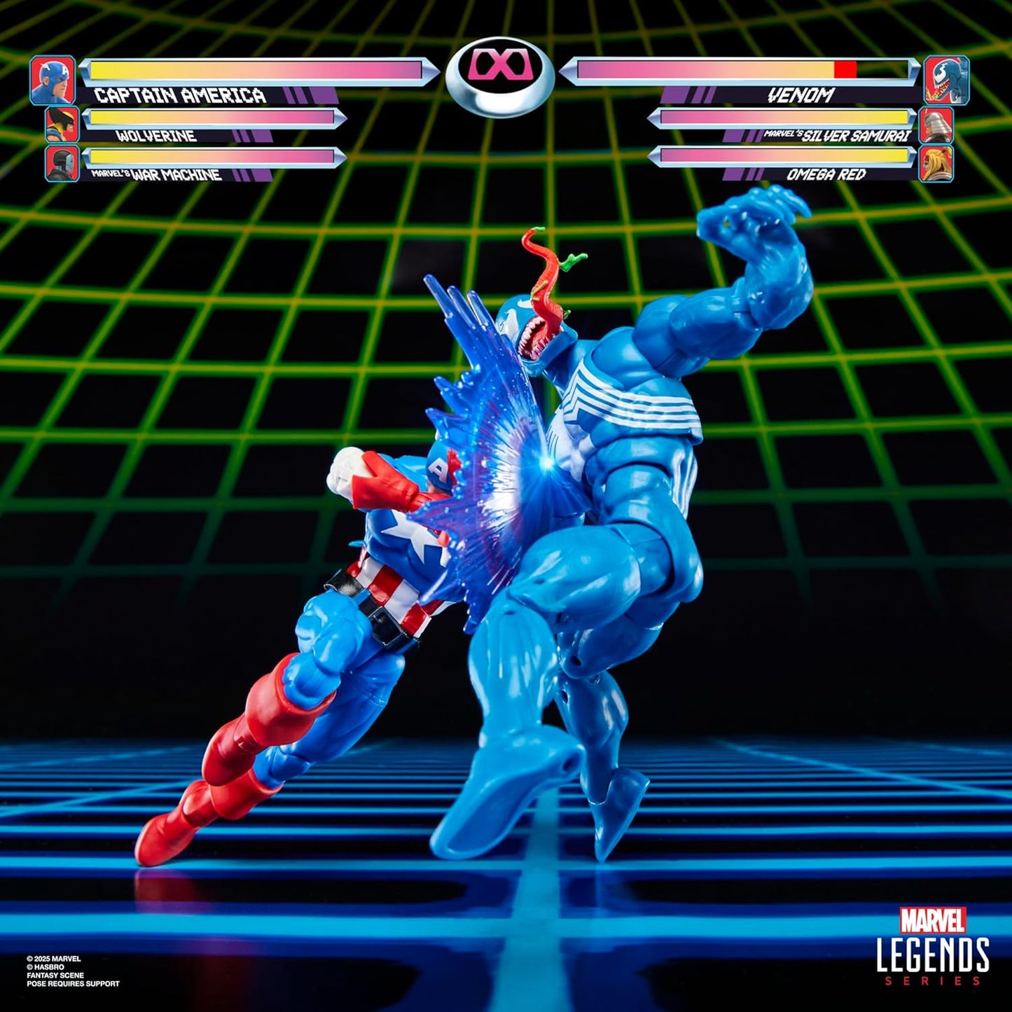 Capitan America Vs Venom 2 Pack Figuras Gamerverse Marvel Legends 16cm