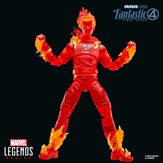 Human Torch Figura De Acción Fantastic 4 First Steps Marvel Legends Hasbro 16 Cm