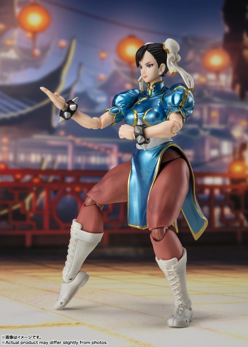 Chun Li Figura De Acción Street Fighter Outfit Bandai Sh Figuarts 16 Cm