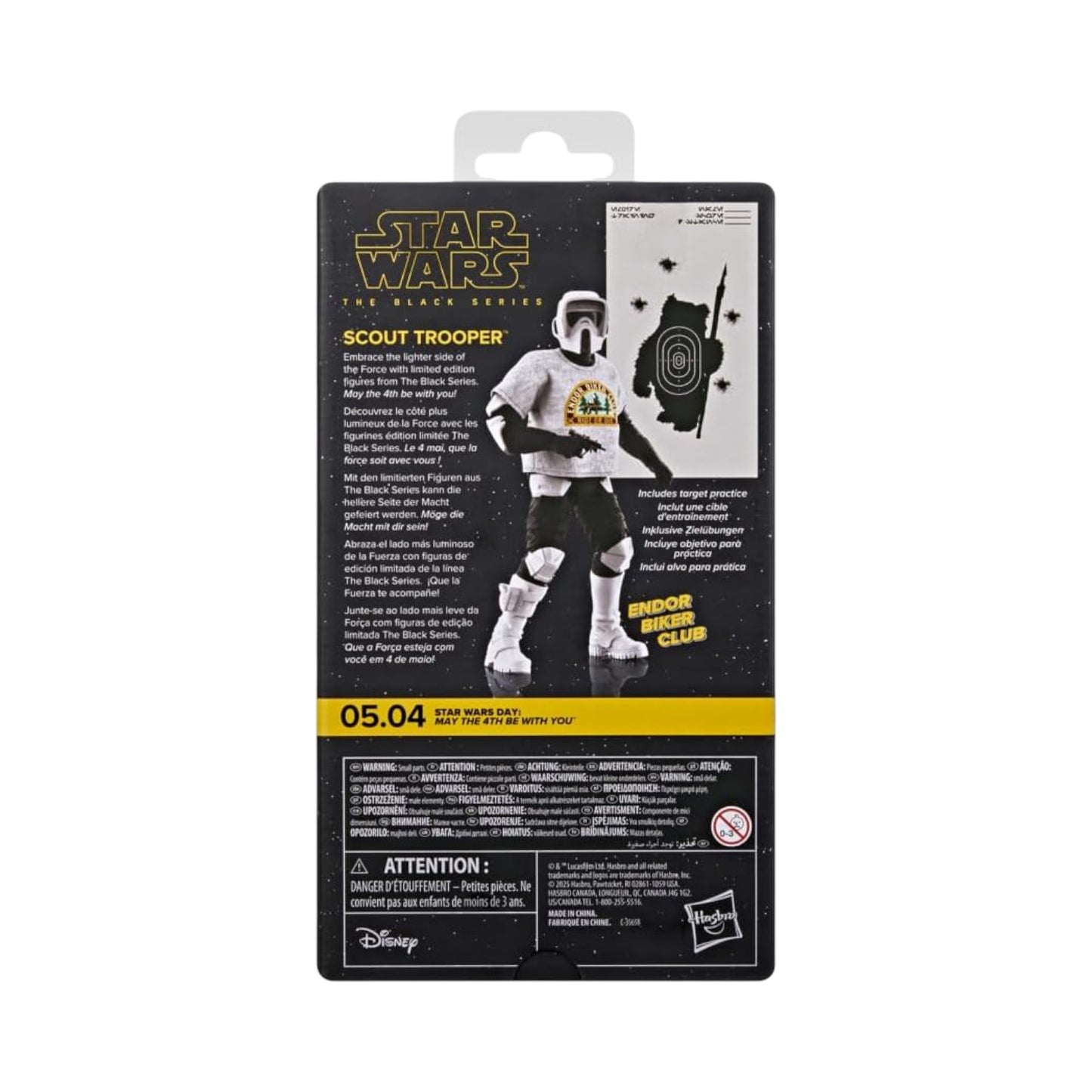 Scout Trooper Figura De Acción Star Wars May The 4th Be With You Premium Black Series Hasbro 16 Cm