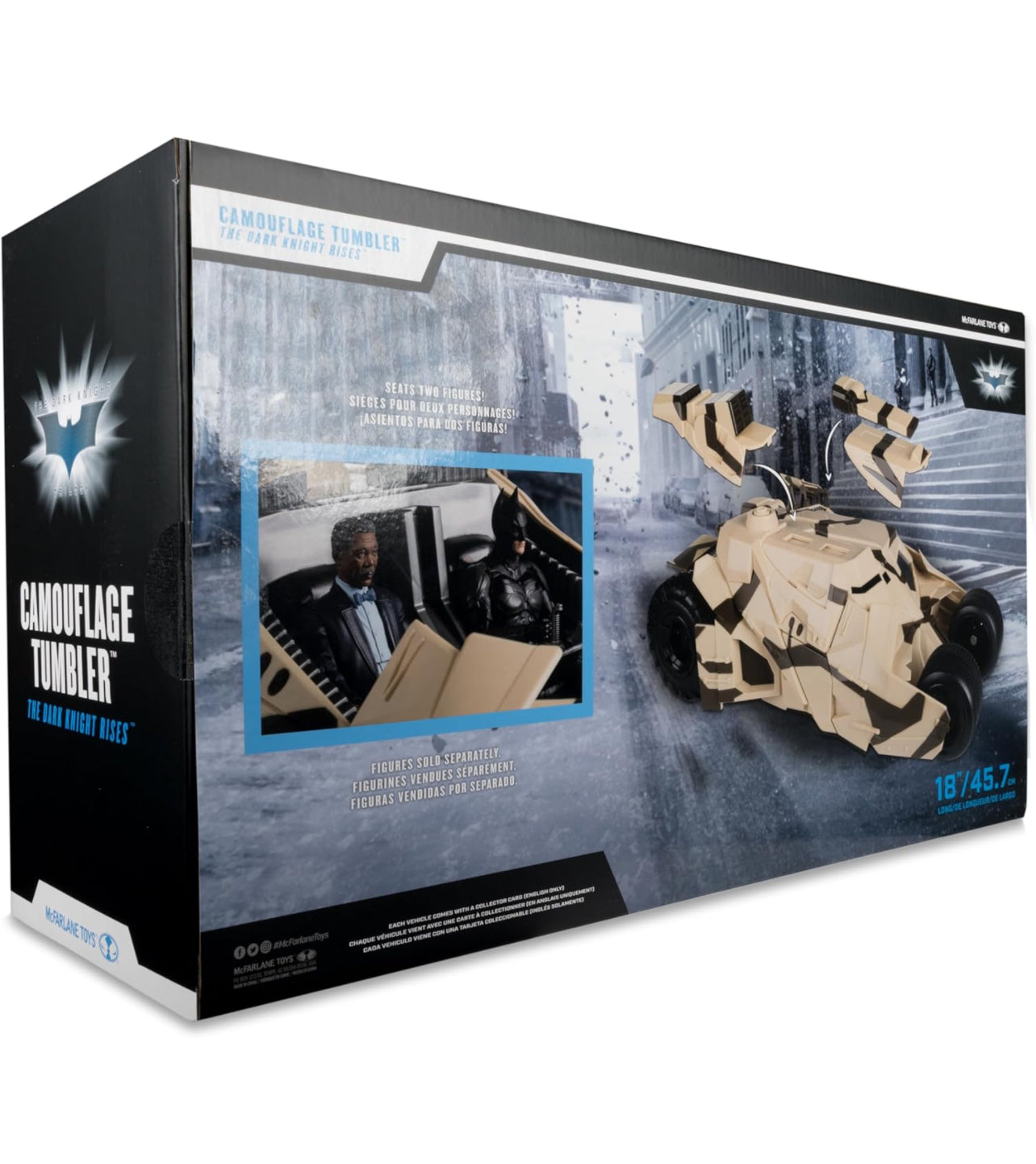 Camouflage Tumbler Vehiculo de Acción Batman Dark Knight Rises Mcfarlane Toys Gold label