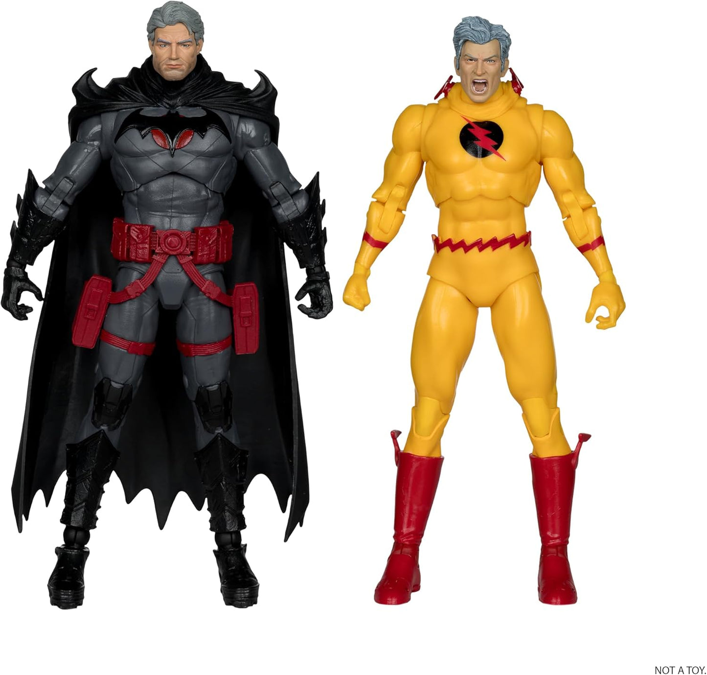Pack Batman Thomas Wayne Vs Professor Zoom Figura de Acción Flashpoint Dc Mcfarlane Toys 18 Cm