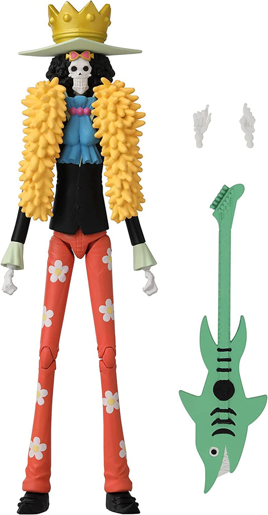 Brook Figura Acción One Piece Anime Heroes Bandai 18 Cm