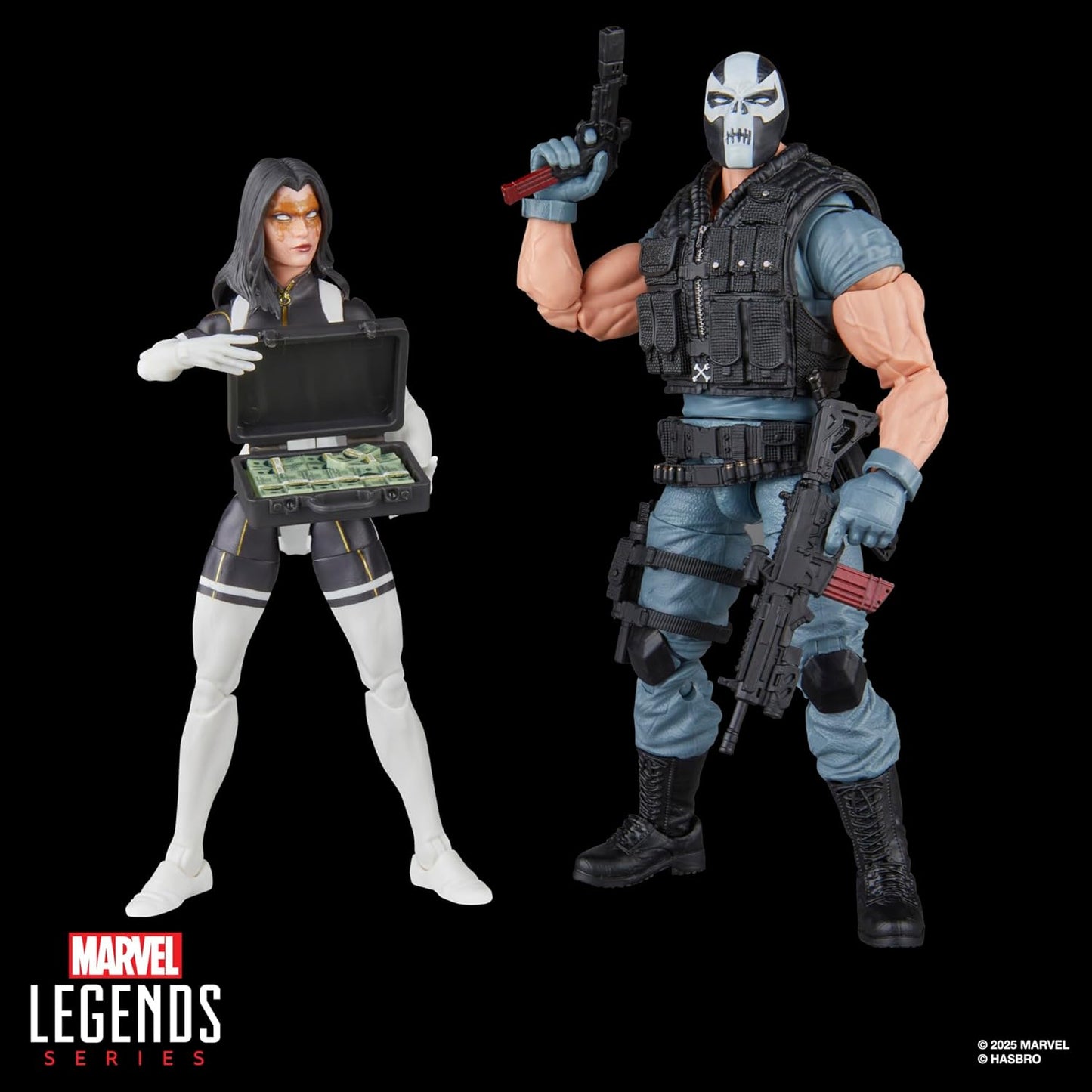 Madame Masque & Crossbones Pack Figura De Acción Suiper Villains Marvel Legends Hasbro 18 Cm
