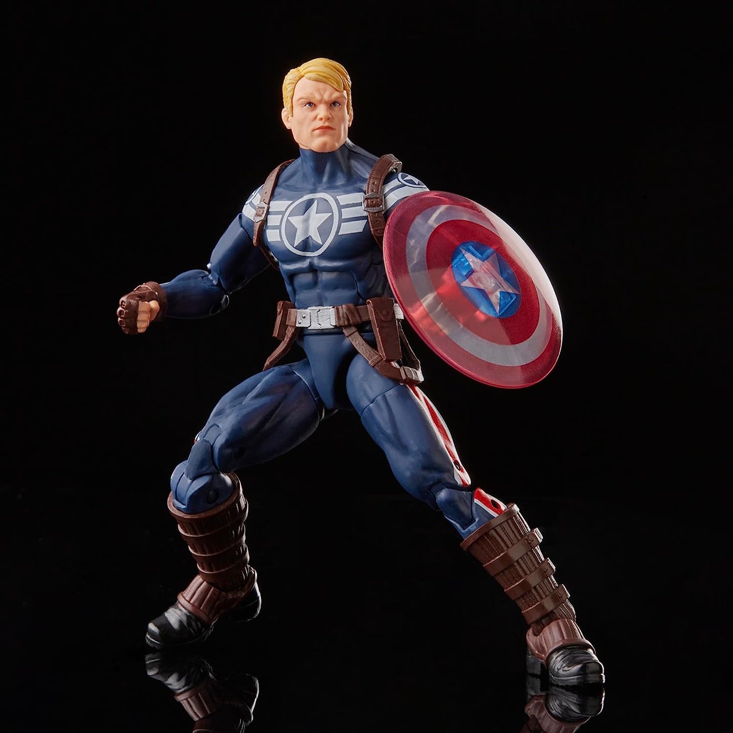 Capitan América Commander Rogers Figura De Acción Avengers Marvel Legends Hasbro 16 Cm BAF Hulk