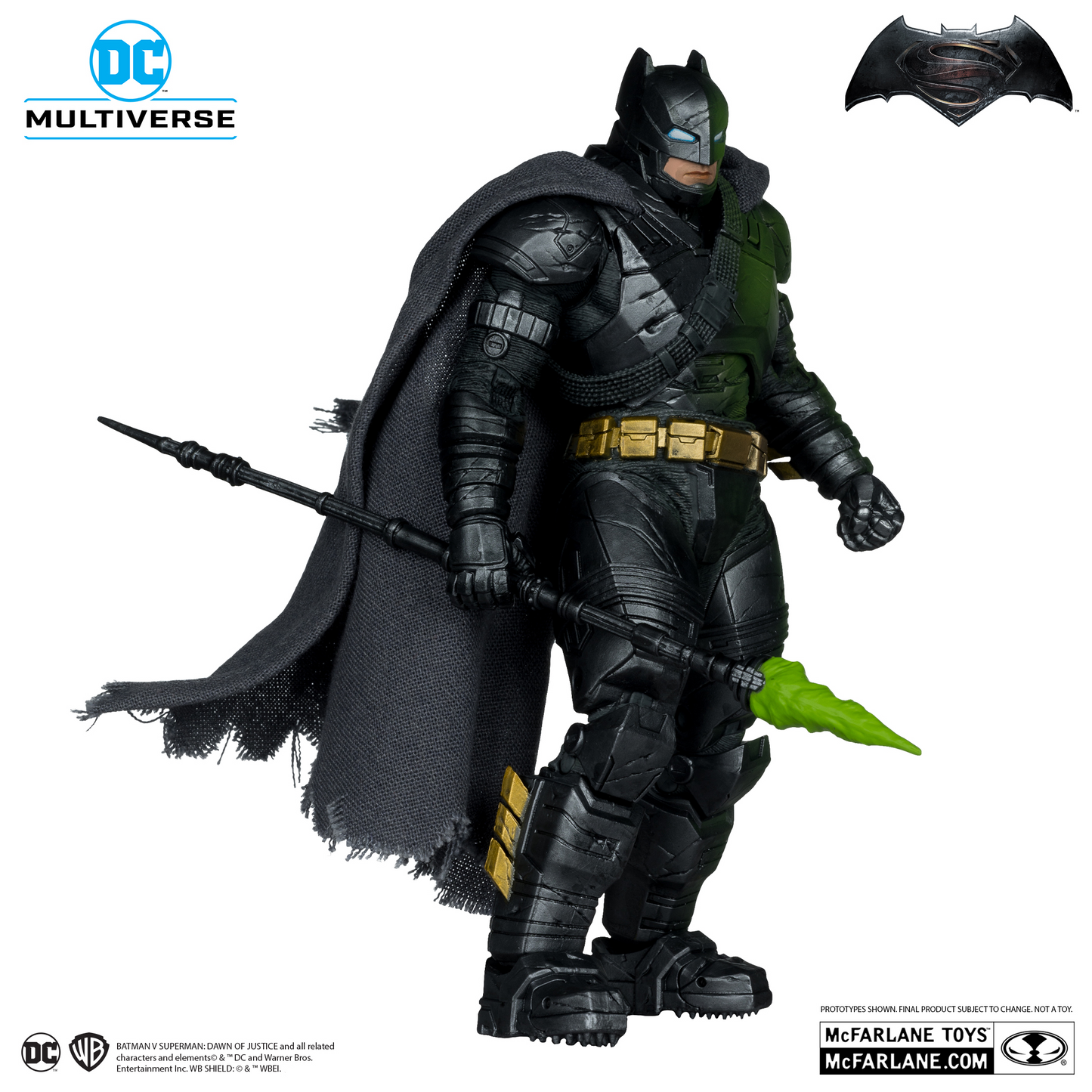 Batman Armor Suit Platinum Edition Figura de Acción BVS Dawn Of Justice Dc Mcfarlane Toys 19 C