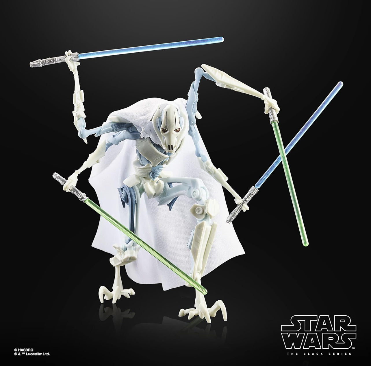 3 Pack Darth Vader & Gr Grievous & Grand Admiral Thrawn Figuras Star Wars Masters Of Evil Black Series 1/12
