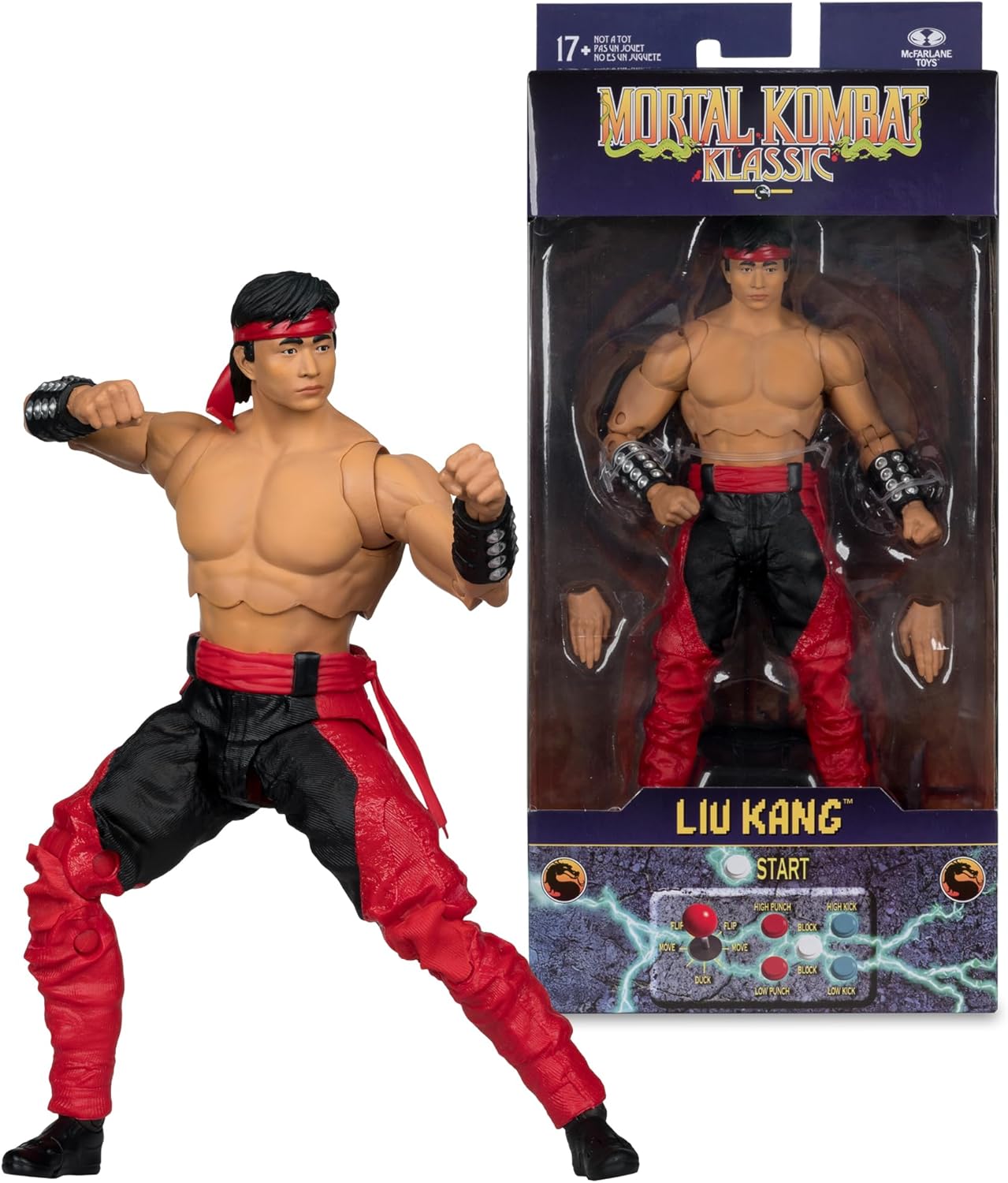 Liu Kang Figura De Acción Mortal Kombat Klassic Mcfarlane Toys 18 Cm