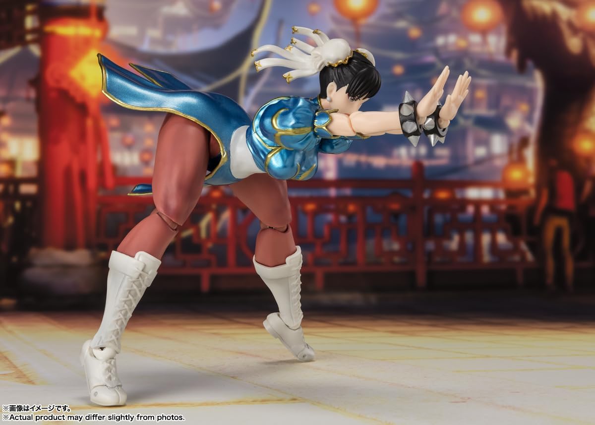 Chun Li Figura De Acción Street Fighter Outfit Bandai Sh Figuarts 16 Cm