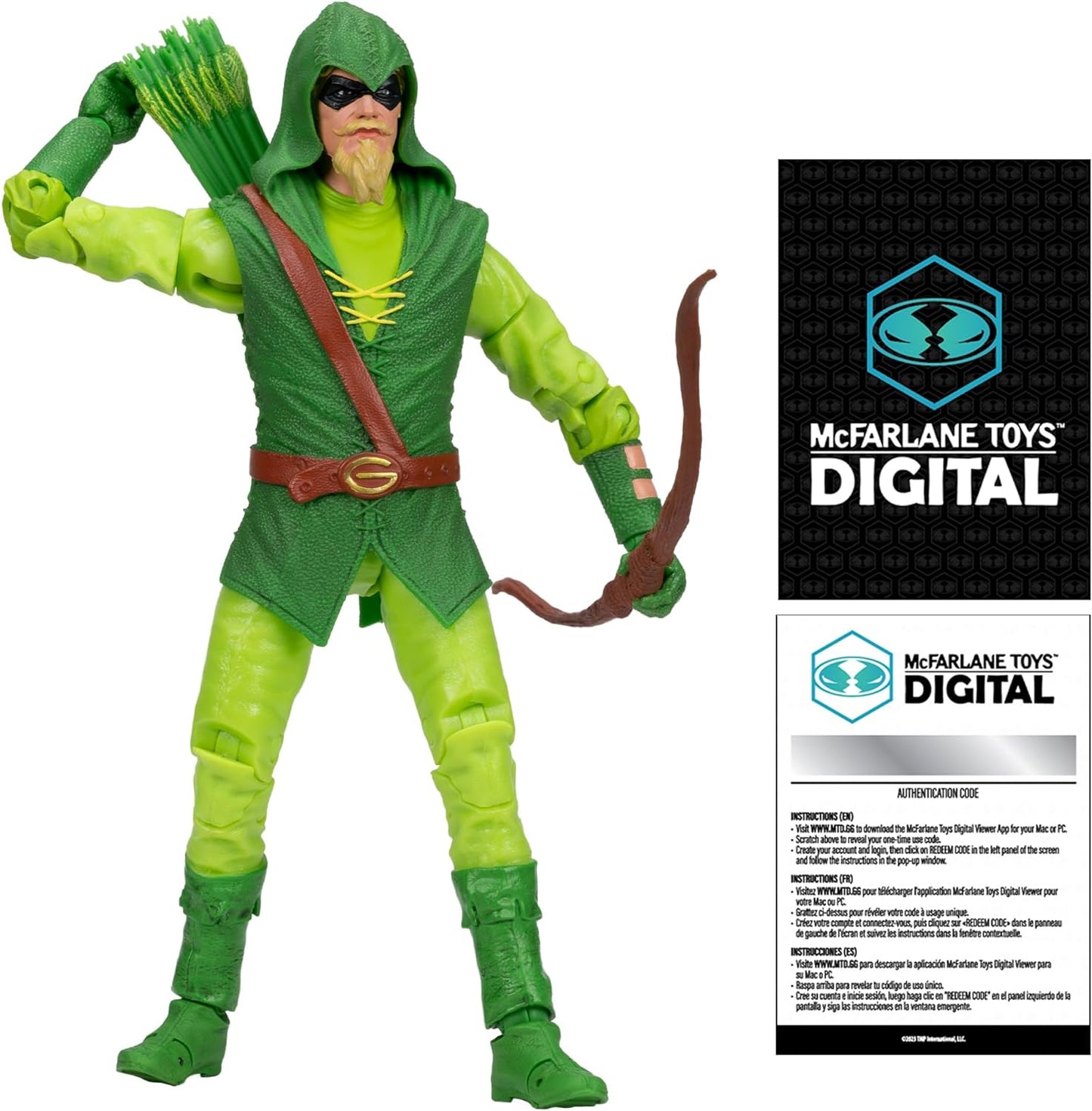 Green Arrow / Flecha Verde Figura De Acción Longbow Hunter Justice League Classic Dc Multiverse Mcfarlane Toys 18 cm