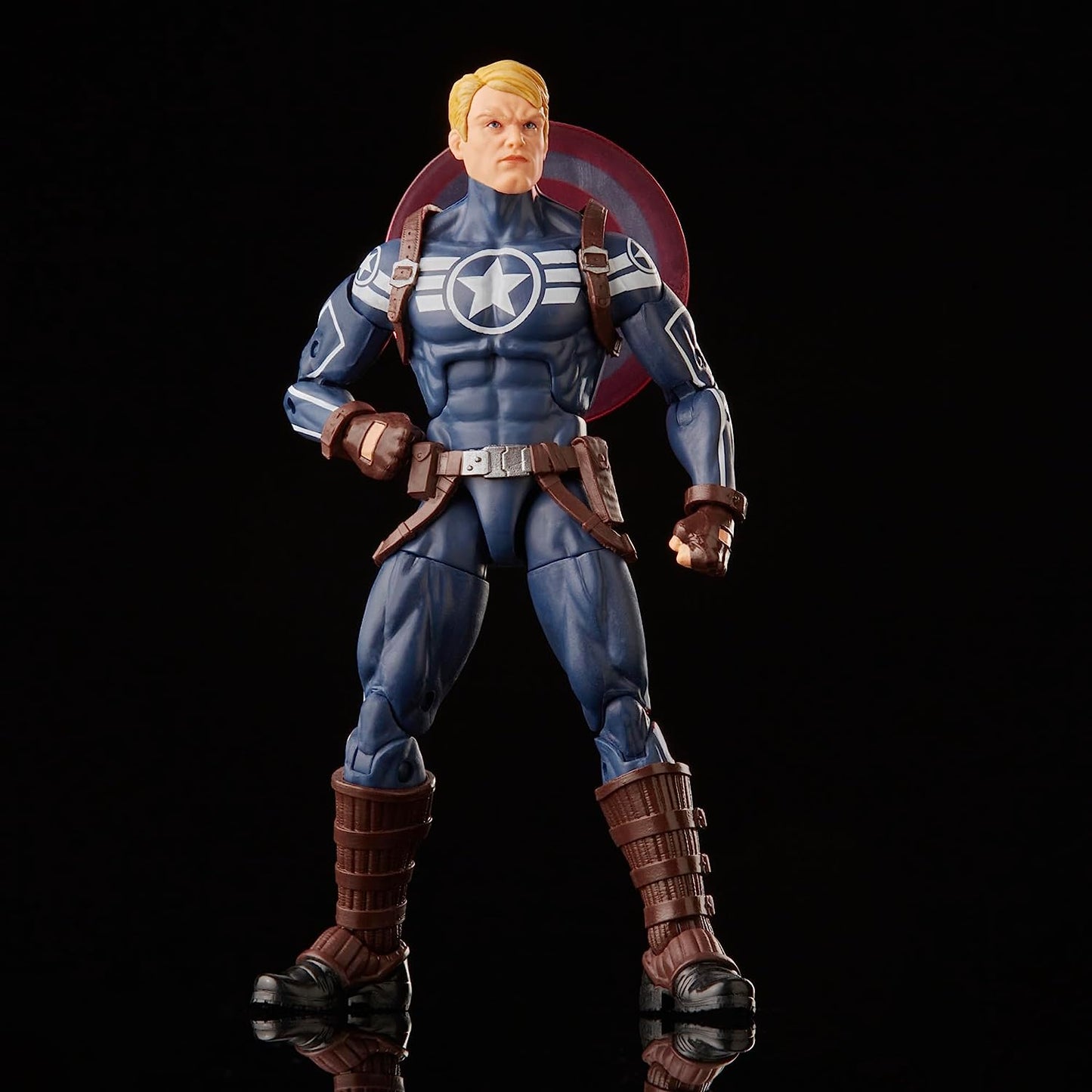 Capitan América Commander Rogers Figura De Acción Avengers Marvel Legends Hasbro 16 Cm BAF Hulk