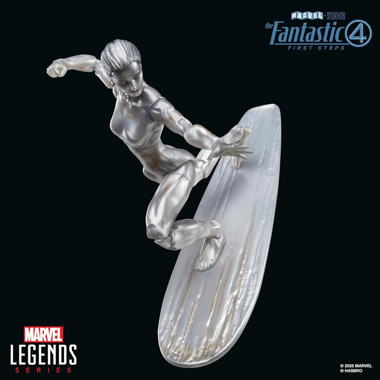 Silver Surfer Figura De Acción Fantastic 4 First Steps Marvel Legends Hasbro 16 Cm