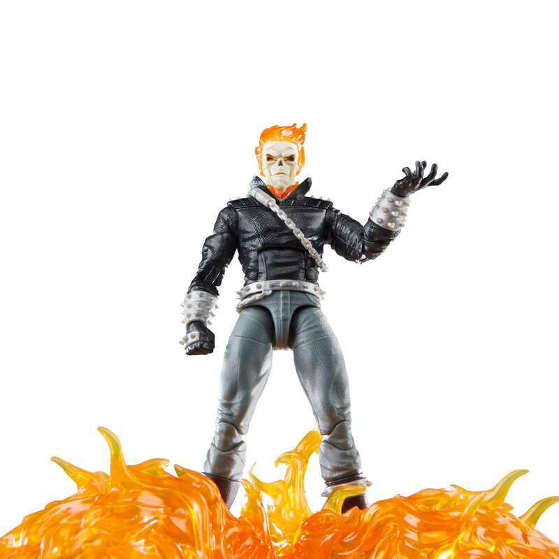 Ghost Rider & Motorcycle Figura De Acción Comics Classic 85 Anniversary Series Marvel Legends Hasbro 16 Cm