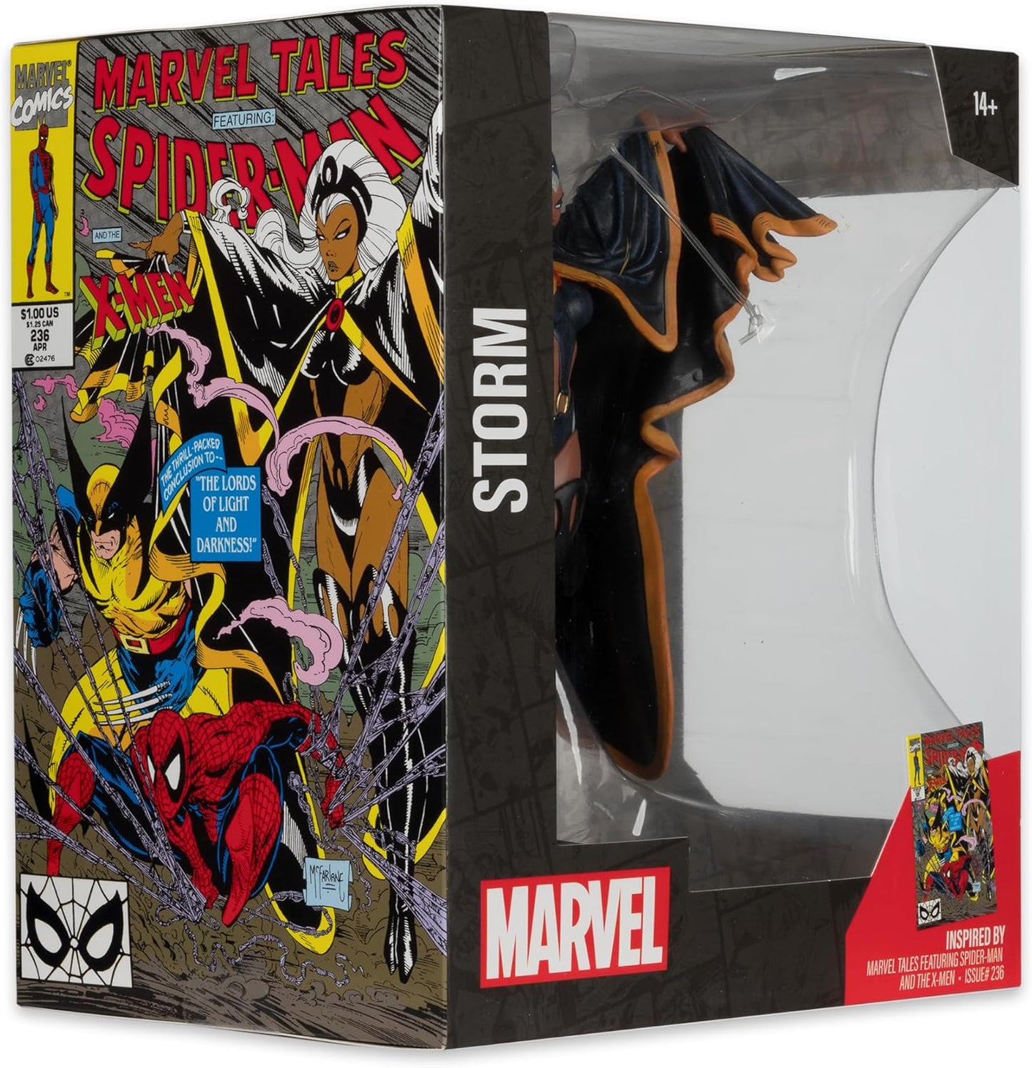 Storm Figura Estatua Marvel Spider Man & The X Men Comics #236 McFarlane Toys 16 Cm