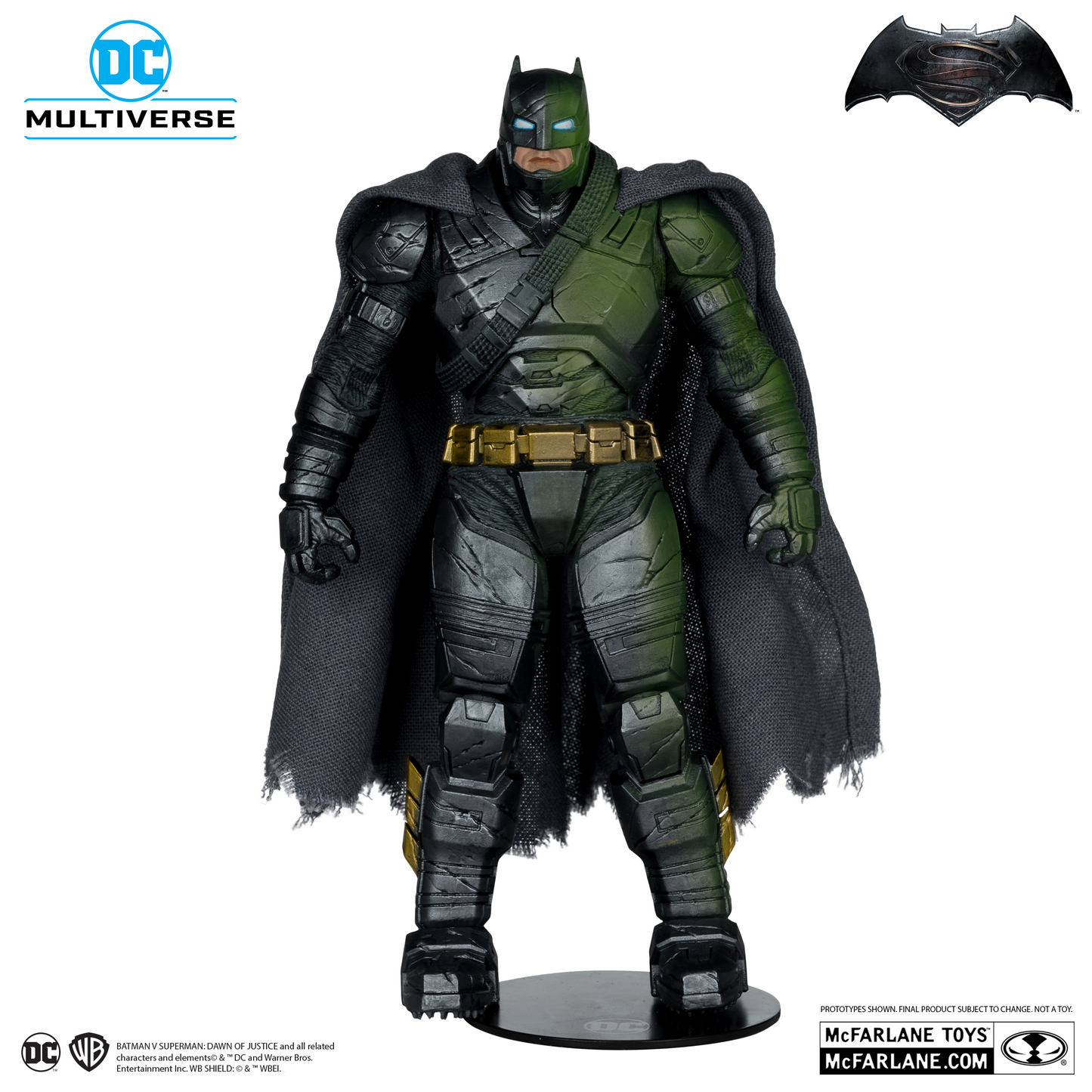 Batman Armor Suit Platinum Edition Figura de Acción BVS Dawn Of Justice Dc Mcfarlane Toys 19 C