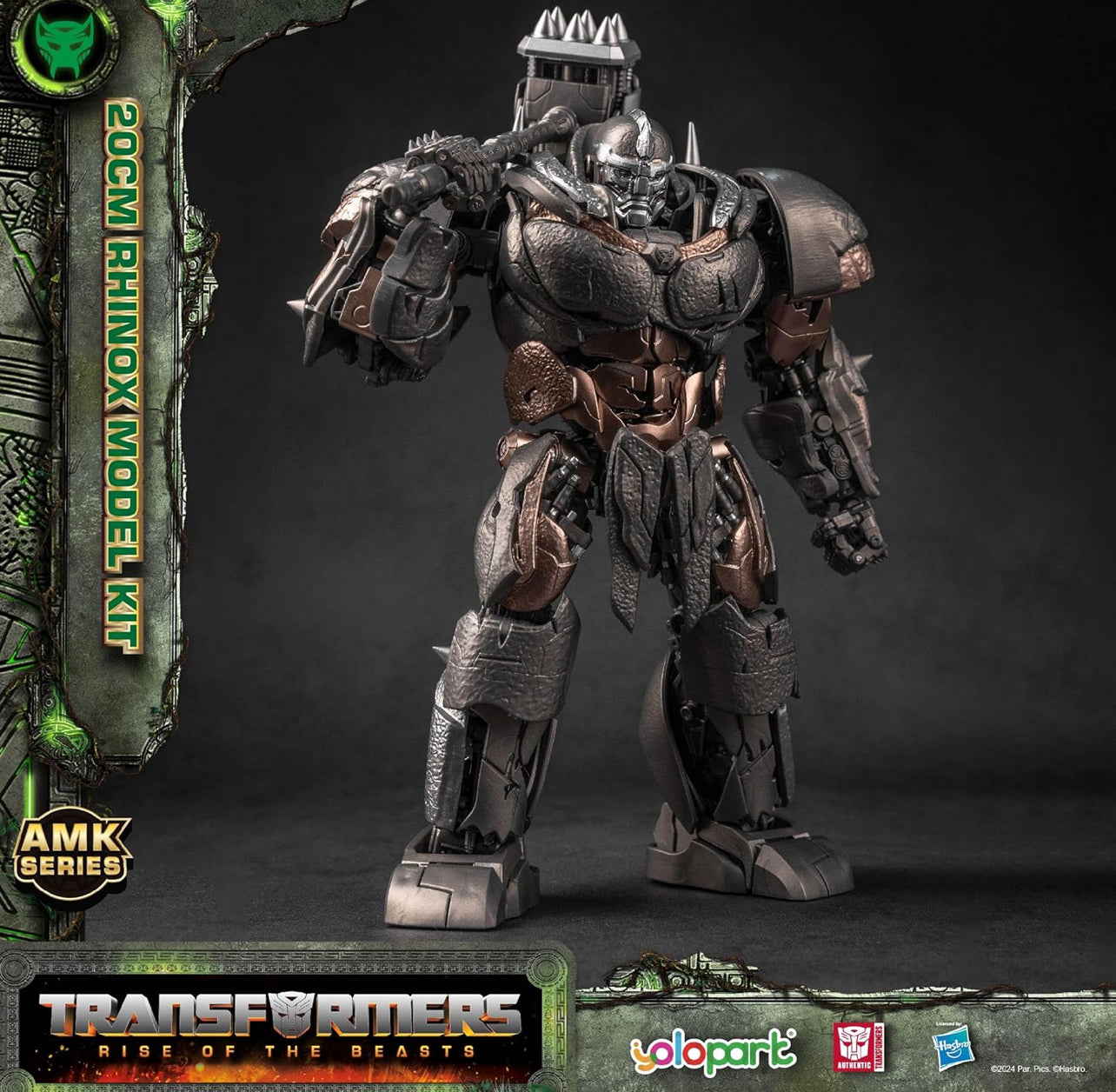 Rhinox Figura de Acción Transformers Rise Of The Beasts Yolopark Transformers Model Kit AMK Hasbro