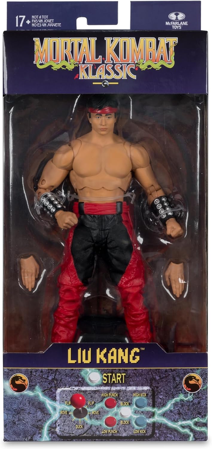Liu Kang Figura De Acción Mortal Kombat Klassic Mcfarlane Toys 18 Cm