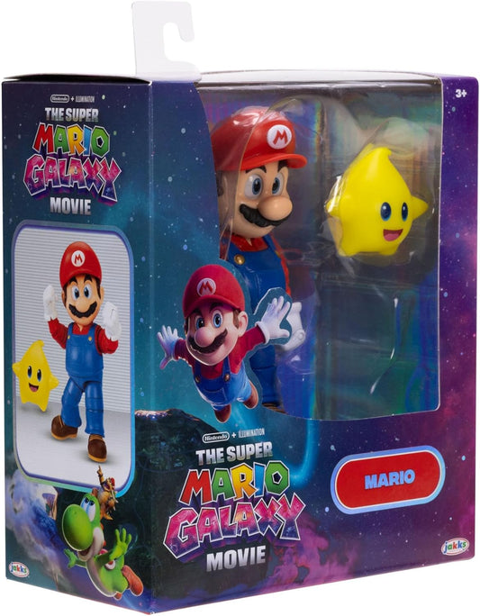 Super Mario Bros Figura de Acción Super Mario Galaxy Movie Nintendo Jakks Pacific 13 cm
