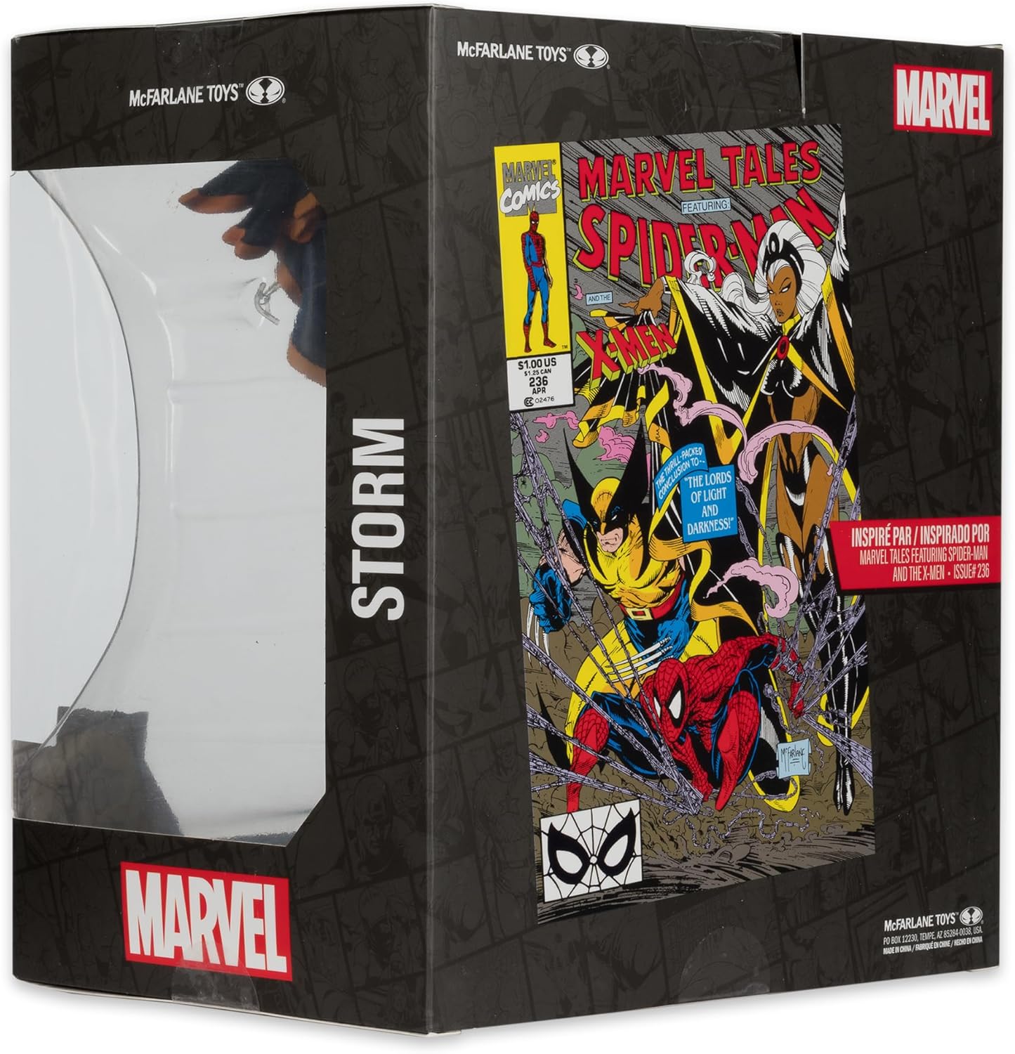 Storm Figura Estatua Marvel Spider Man & The X Men Comics #236 McFarlane Toys 16 Cm
