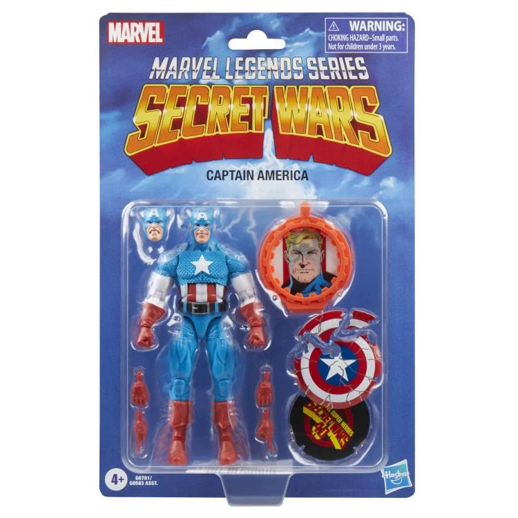 Capitán América Figura De Acción Secret Wars Marvel Legends Retro 17 Cm