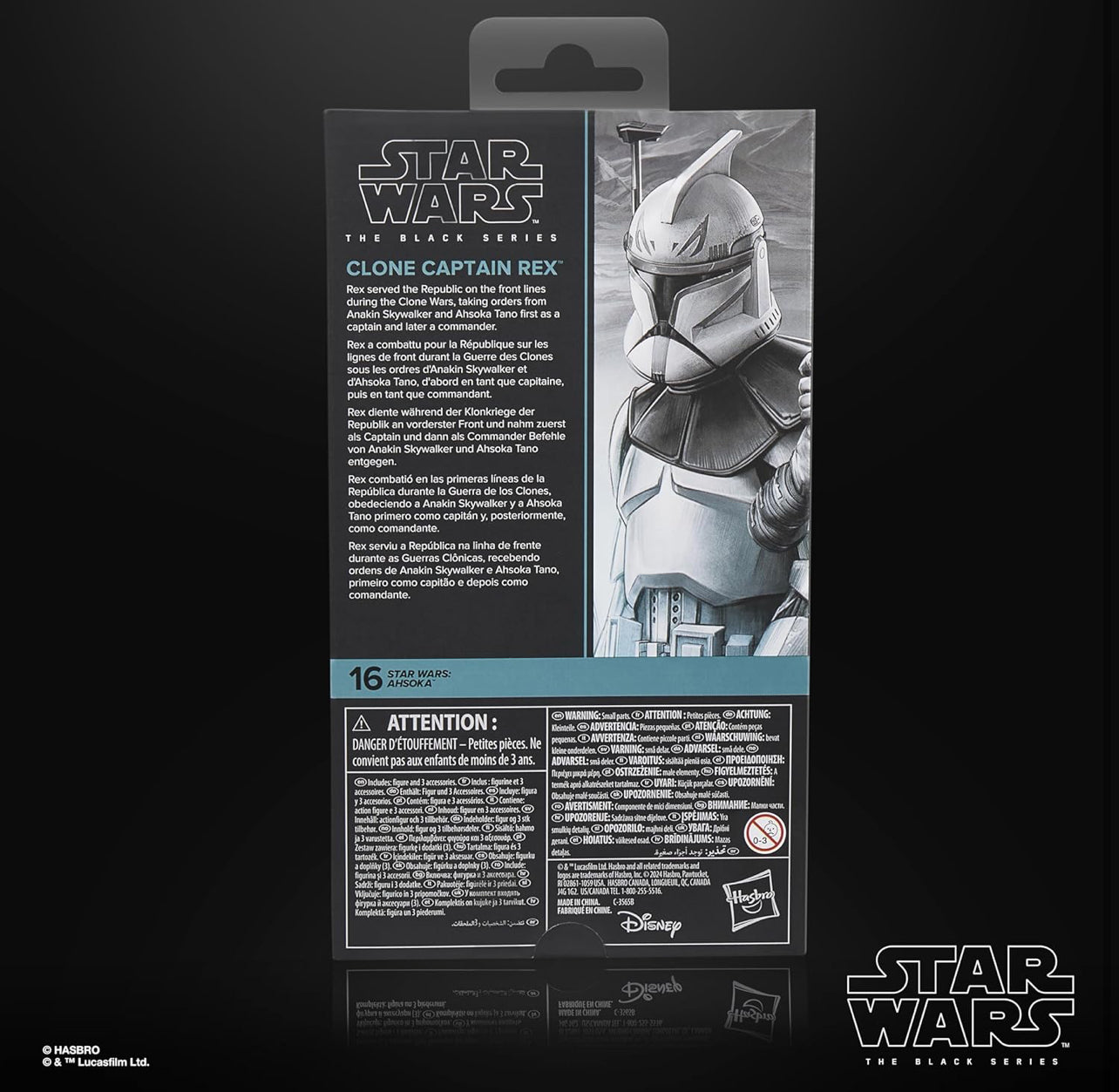 Clone Capitan Rex Figura De Acción Star Wars Ahsoka Black Series 16cm