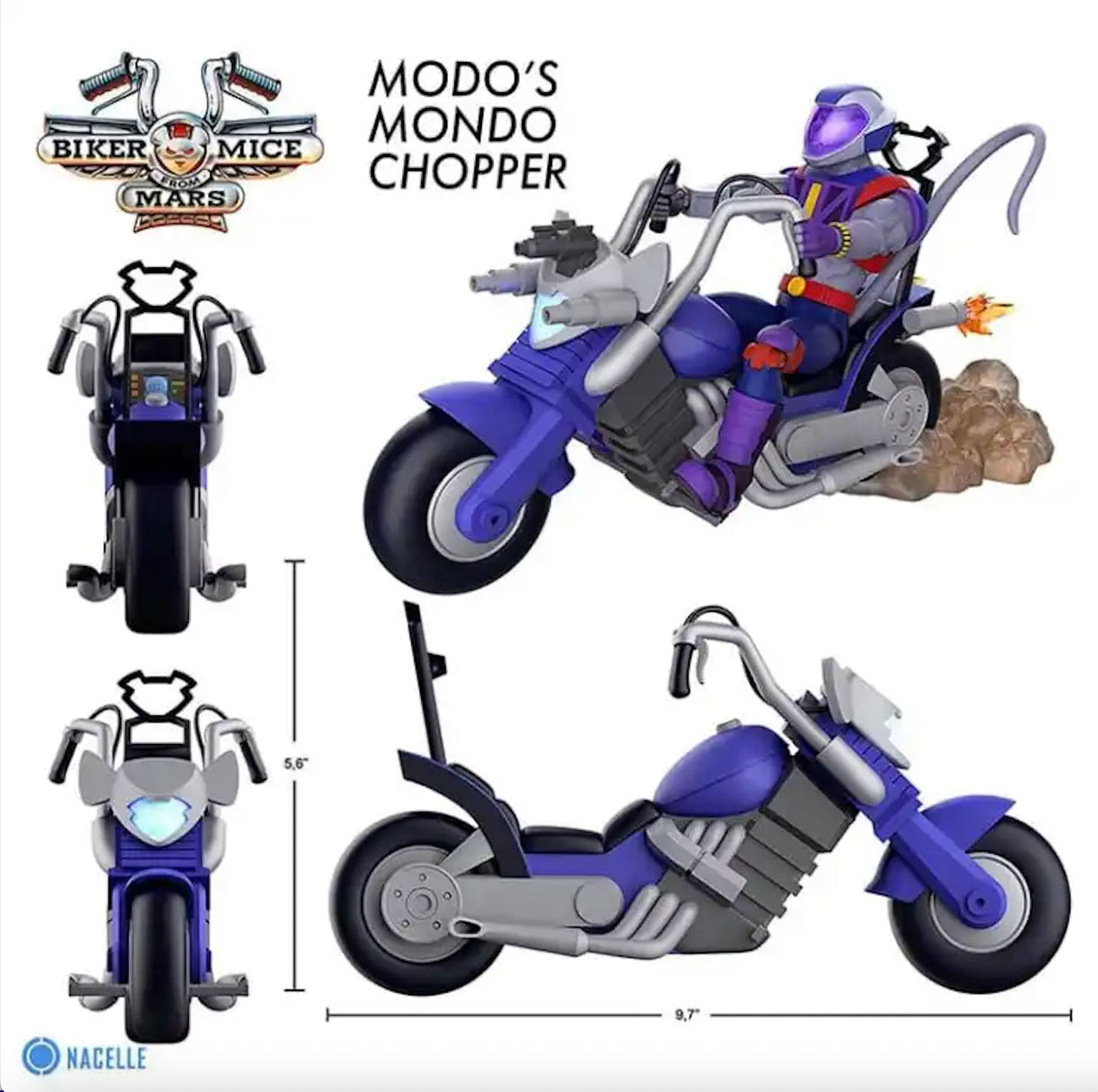 Modo’s Mondo Chopper Motorratón Biker Mice from Mars Nacelle 24 Cm