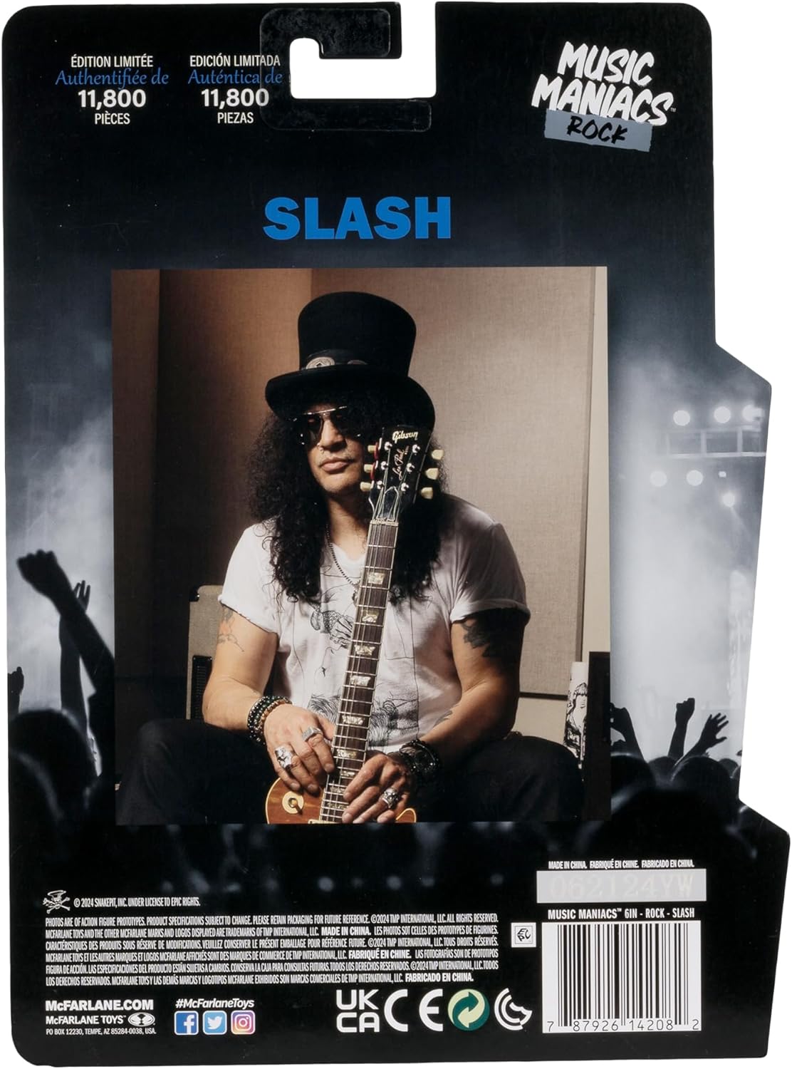 Slash Figura de Acción Guns n´ Roses Music Maniacs Mcfarlane Toys 16 Cm
