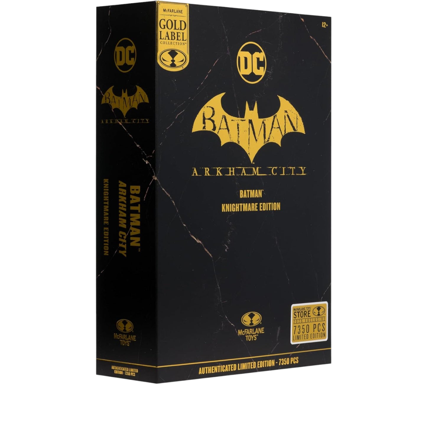 Batman Knightmare Edition Gold Label Figura de Acción Batman Arkham City Dc Mcfarlane Toys 18 Cm