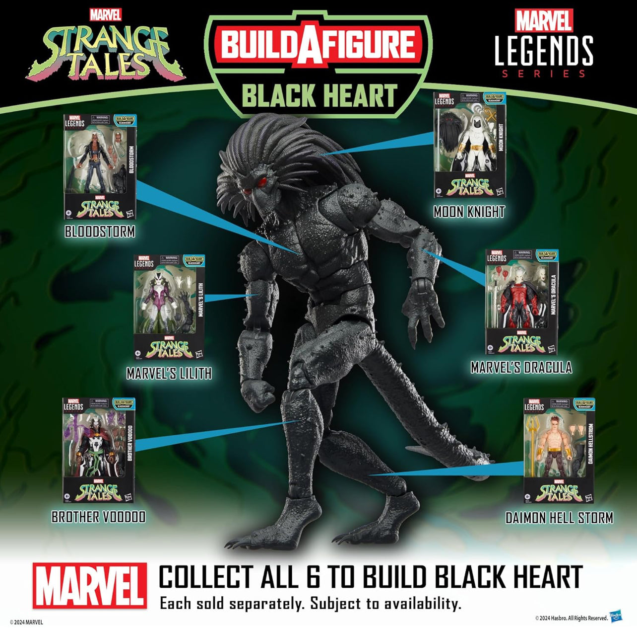 Dracula Figura De Acción Strange Tales Comics Marvel Legends 15 Cm BAF Blackheart