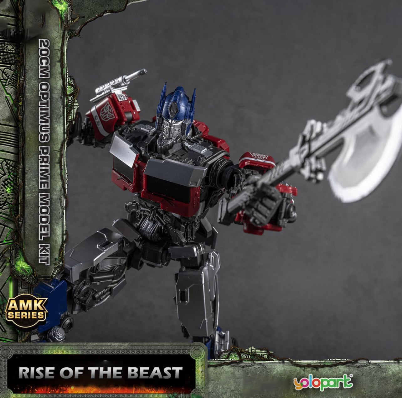 Optimus Prime Figura de Acción Transformers Rise Of The Beasts Yolopark Transformers Model Kit AMK Series Hasbro