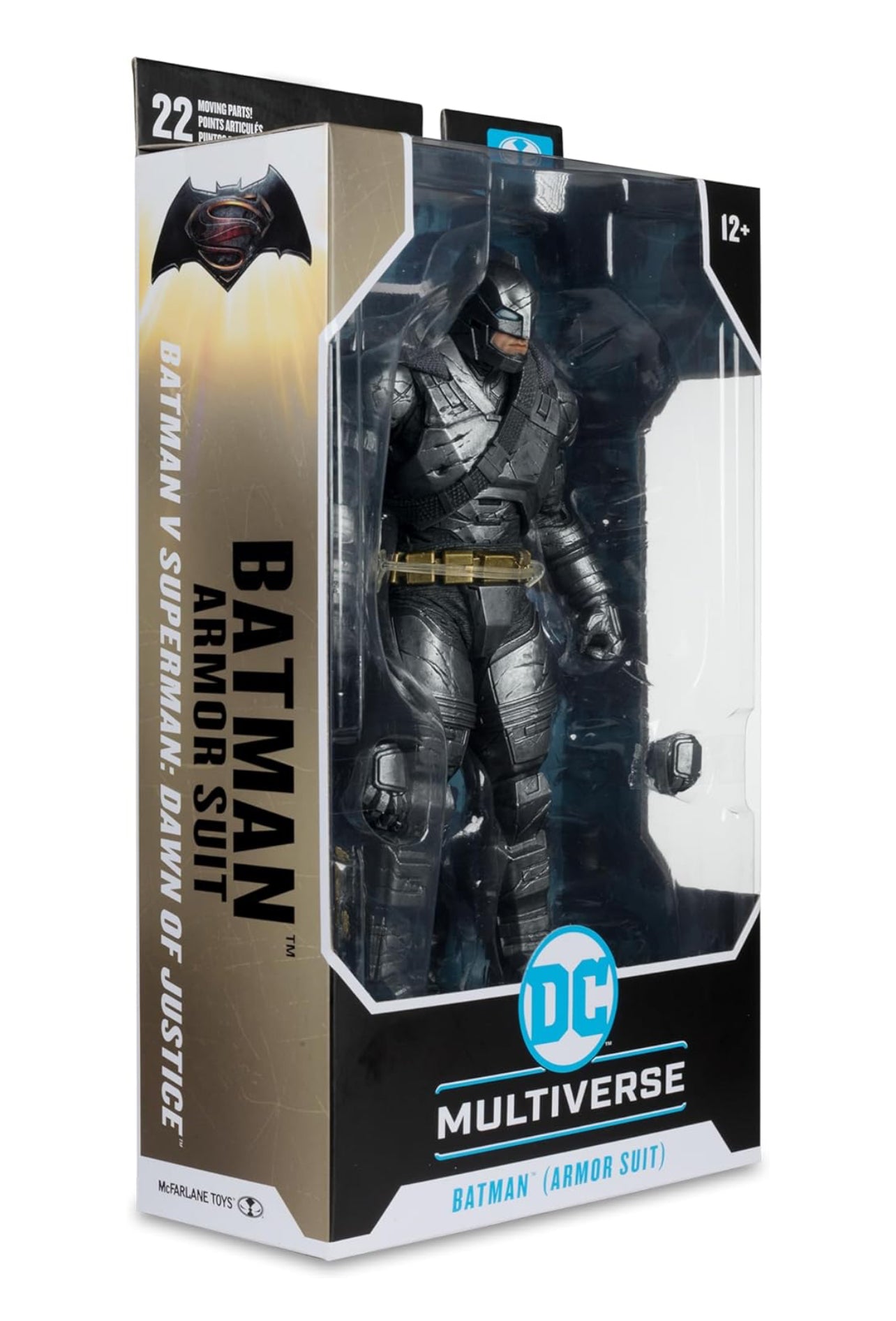 Batfleck Batman Armor Suit Figura de Acción BVS Dawn Of Justice Dc Mcfarlane Toys 18 C