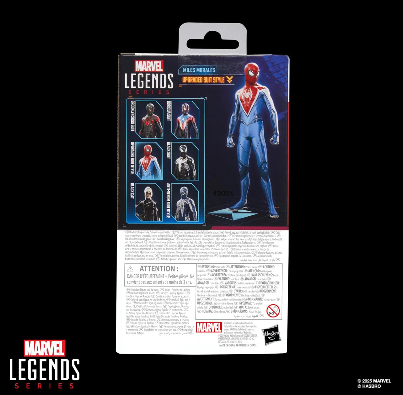 Miles Morales Upgraded Suit Figura De Acción Spiderman 2 Gamerverse Ps5 Marvel Legends 16cm