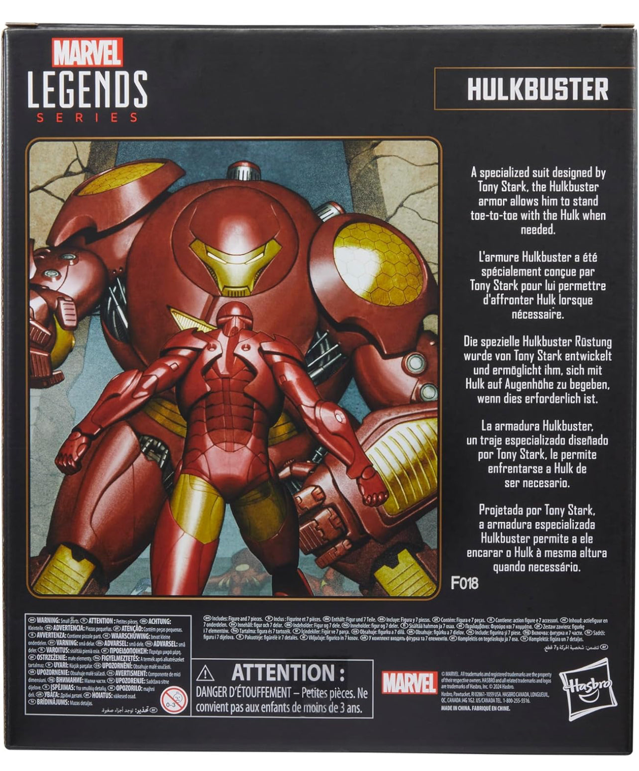 Hulkbuster Figura De Acción Marvel Legends 85 Anniversary Hasbro 24 Cm