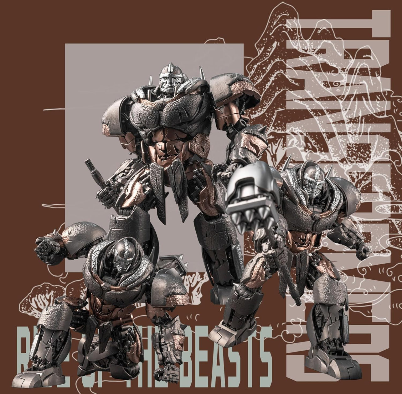 Rhinox Figura de Acción Transformers Rise Of The Beasts Yolopark Transformers Model Kit AMK Hasbro